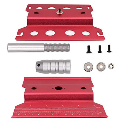 Aluminum Alloy RC Car Work Stand Repair Workstation 360 Degree Rotation Lift Or Lower Compatible with traxxas TRX-4 Axial SCX10 D90 HSP HPI 1/8 1/10 1/12 Scale RC Crawler Car (Red)