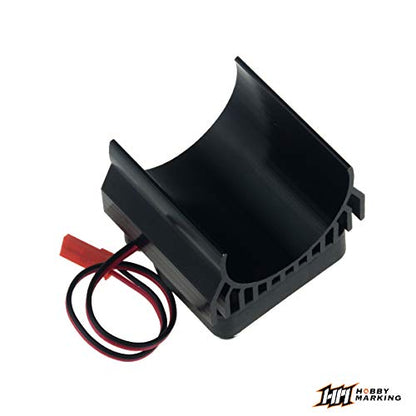 1/8 RC Motor Heatsink Cooling Fan 40mm Aluminum Heat Sink for 1:8 Truck Buggy Crawler RC Car 540 550 Elektric Motor