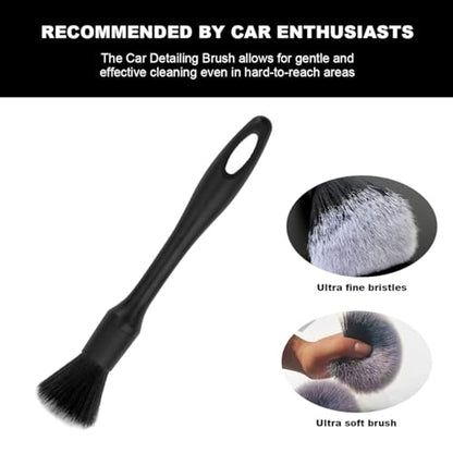Bittwee 7 PCS Car Wheel Brush Kit, Scratch Free Soft Bristle Automobile Tire Rim Detailing Cleaner Tool Set, Vehicle Tyre Washing Brush Accessories, Universal for Truck SUV RV