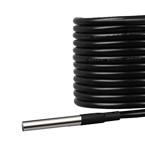 Renogy Battery Temperature Sensor for Renogy Solar Charge Controllers, 118×0.03×0.03 in, Compatible with Renogy Adventurer/Rover Charge Controllers
