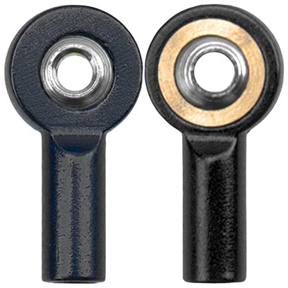 10Pack Vgoohobby Aluminum M2 Link Rod Tie Rod End,M2.0 Ball Joint 15mm Linkage Ball Head Holder Compatible with Tamiya Mini 4WD HSP RC Car Model Boat (Black) - color: Black