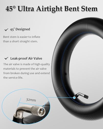 10 Inch 10x2.75-6.5 Off-road Tire Rubber Inner Tube Suitable for Speedway 5 Dualtron 3 Hover-1 Alpha JOYOR S Hiboy Titan PRO Electric Scooter Explosion-Proof Shockproof Super-Grip - color: inner tire*1