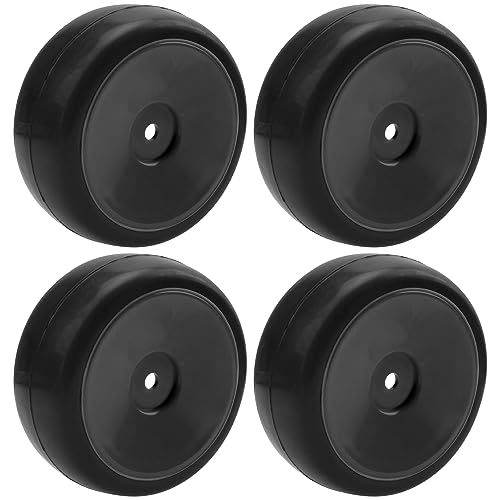 Plastic Wheel Rims 12mm Hex Hub & Rubber Tires w/Foam Compatible with HSP Tamiya HPI Kyosho 1/10 On-Road Touring Car WLtoys 1/14 144001 RC 1/18 A959B Buggy (Black) - color: Black