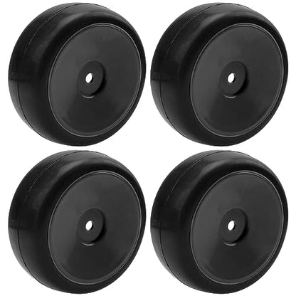 Plastic Wheel Rims 12mm Hex Hub & Rubber Tires w/Foam Compatible with HSP Tamiya HPI Kyosho 1/10 On-Road Touring Car WLtoys 1/14 144001 RC 1/18 A959B Buggy (Black) - color: Black