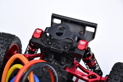 Aluminum 7075 Alloy Front & Rear Shock Cap Protector for Arrma 1:14 Typhon GROM / 1:16 Mojave GROM / 1:18 Granite GROM Small-Scale Monster Truck Upgrades - Blue