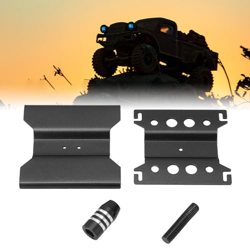 RC Car Repair Work Stand, Aluminum Alloy RC Car Stand with 360 Degree Rotation, Adjustable Height Work Station for 1/18 1/24 Scale Remote Control Cars Including SCX24, Measuring Sc (Black) - color: Black