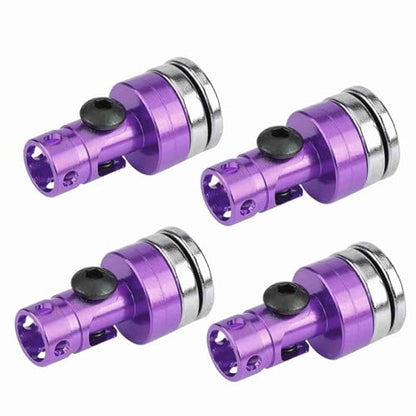 SUNGOOYUE Magnetic Body Post Holder, Aluminum Body Post Mount 4PCS for SCX10 1:10 RC Car, Easy Install, Smooth Metal Finish, Light 26.7g for RC Car Fans (Purple) - color: Purple