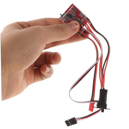 Luxshiny 30A Brushed ESC with Brake for RC Cars and Boats Dual Way Speed Controller for Enhanced Performance in DIY Projects Compatible with RC Tanks and Crawlers