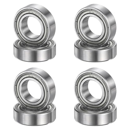 uxcell 8Pcs 689ZZ 9mmx17mmx5mm Deep Groove Ball Bearings, Double Metal Shielded Bearing Steel ABEC5 High Performance for Industrial Machinery Precision Transmission, Silver - size: 689ZZ 9mmx17mmx5mm