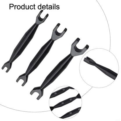 Rc Car Wrench Set, Aluminum Open End Spanner, Double End Tool Kit, 1/10 Rc Crawler Wrench, 3Mm 4Mm 5Mm Nut Driver, Axial Scx10 Tools, Hobby Repair Hand Tools(black) - color: Black