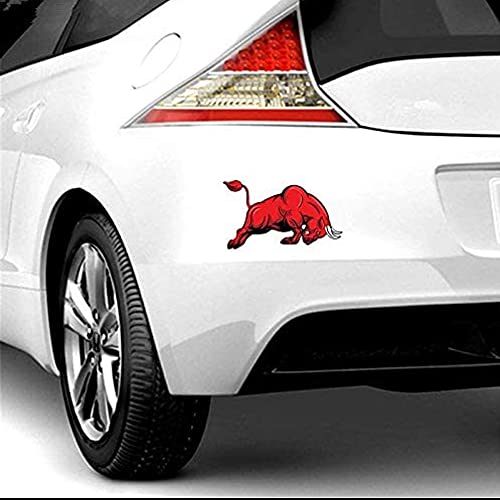 6 inches Car Stickers Vinyl Decal with UV Coating, Angry Bull Fashion Personality, 2PCS (Style 1) - style: Style 1