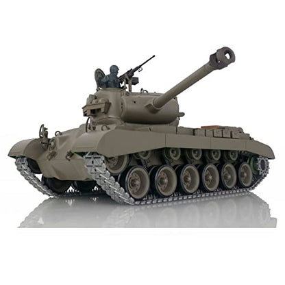 TOUCAN RC HOBBY US in Stock Henglong 1/16 Scale 7.0 Upgraded M26 Pershing RTR RC Tank 3838 Metal Tracks BB Airsoft that Shooting BB Bullets - color: Upgraded