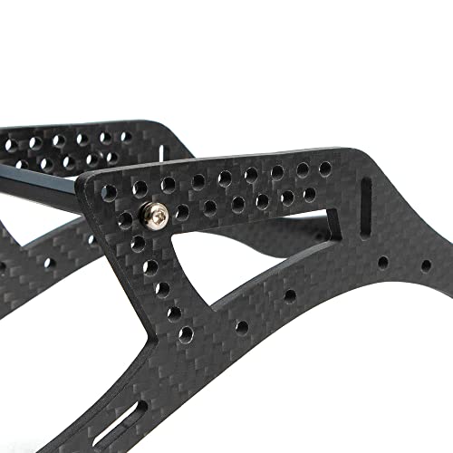 RC Frame Chassis Kit for 1/10 RC Rock Crawle, Gen2 Carbon Fiber LCG Chassis Rails Kit, 72g Lightweight Thickened Cheater Rigs Frame Rails for 1/10 RC Rock Crawler Axial SCX10 (Gen2 Rails) - color: Gen2 Rails
