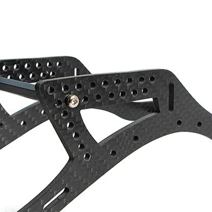 RC Frame Chassis Kit for 1/10 RC Rock Crawle, Gen2 Carbon Fiber LCG Chassis Rails Kit, 72g Lightweight Thickened Cheater Rigs Frame Rails for 1/10 RC Rock Crawler Axial SCX10 (Gen2 Rails) - color: Gen2 Rails