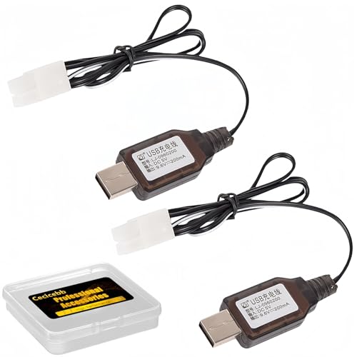 9.6V Tamiya Connector 9.6V USB Charger Cable for Nerf Rival Airsoft NiCd/NiMH Battery Charging Cable for RC Car 9.6V Charger