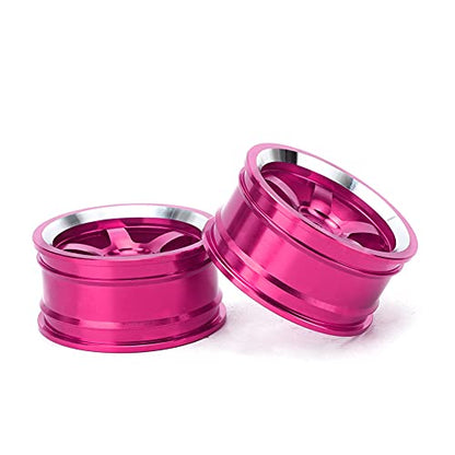 Tbest Aluminum Alloy RC Wheel Hub, Lightweight Durable 4Pcs Set, 1/10 Scale Drift Wheels Fit for Touring Tires, for RC Drift Cars, Racing Cars, Hobbyists