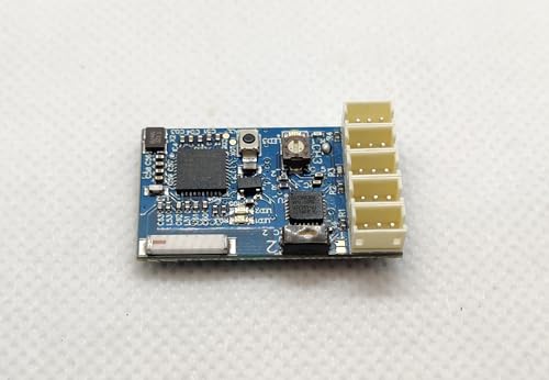 2.4GHz Micro 4 Channel Receiver with Gyro, FH3/FH4 Selectable, Failsafe, for MT44 MT4S M17 M12S RC Car Parts, Ultra-Lightweight 3g