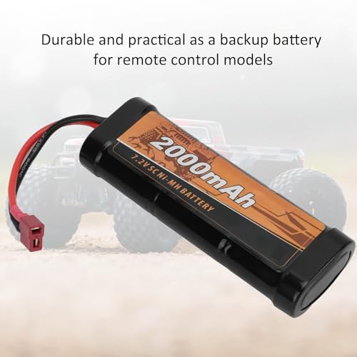 SUNGOOYUE 7.2V 2000mAh RC Model Ni MH Battery Replacement with T Female Plug for 10 7568 1:10 RC Off Road Car