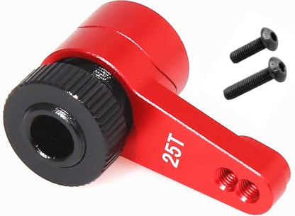 Aluminum 25T Steering Servo Arm Horn Upgrade for Axial 1/10 RBX10 SCX10 90046 Capra 1.9 UTB LOSI 1/8 LMT Solid AXLE 4WD Monster Truck LOS04022 RC Car