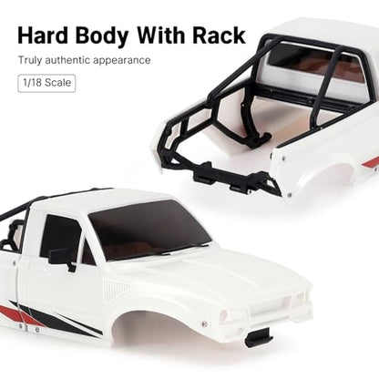 INJORA IR60 Pickup Hard Body Shell for TRX4M Defender Bronco (Pearl White) - color: Pearl White