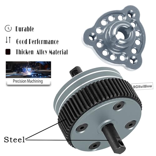 RC Gears Upgrades Part for 1/10 Slash/Stampede/Bandit/Rustler 2WD VXL,Diff Transmission Gear &48P 76T w/25T 27T Pinions &Pressure Plate &Slipper Clutch &Slipper Rebuild Kit Hops Up,Titanium - color: Titanium(1set)