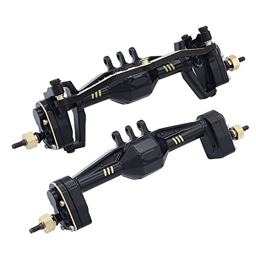 1/18 RC Front Rear Axle Assembly Set Brass Front Rear Portal Axle for Traxxas TRX4M 1/18 RC Crawler (1set)