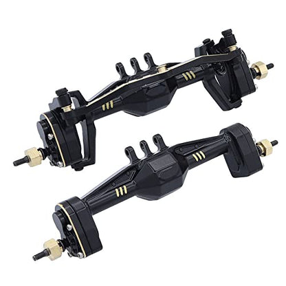 1/18 RC Front Rear Axle Assembly Set Brass Front Rear Portal Axle for Traxxas TRX4M 1/18 RC Crawler (1set)
