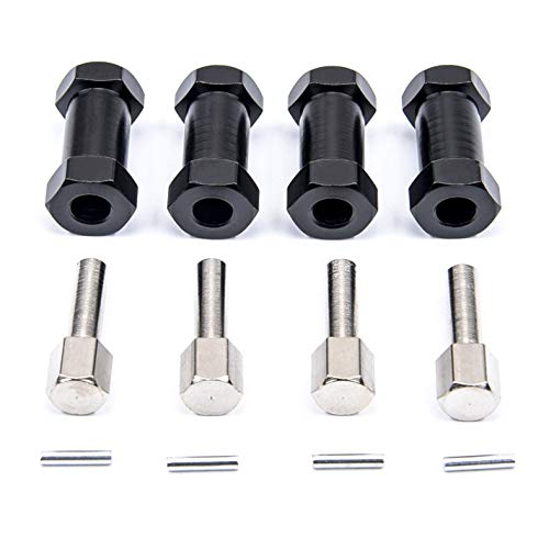12mm Wheel Hub Hex Spacer 25mm Offset Extension Drive Adapter | For 1/10 Traxxas Rustler Axial SCX10 ii Wraith Gen7 Gen8 D90 - style: 25mm