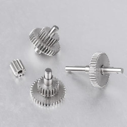 9.7:1 Stainless Steel Overdrive Transmission Gear for TRX4M Stock Speed Gears Pinion Set Replacement 1/18 RC Crawler Car - size: 9.7:1