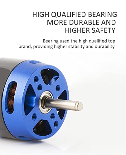 DIAMONDDYNAMICS Hobbyhh Brushless Motor 3536 1100kv Power 450W with 3.5mm Banana Head for DIY RC Glider Aircraft Plane and UAV - size: 3536-1100KV