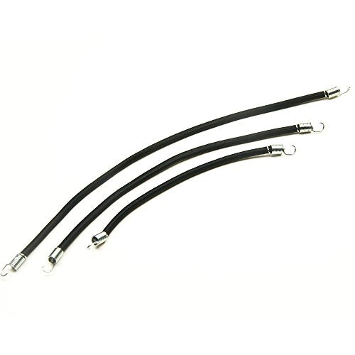 15Pcs Bungee Cords Elastic String for RC Rock Crawler Truck Roof Rack Upgrade Parts Black (10cm/15cm/20cm)