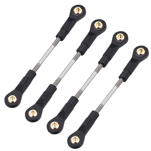 MECCANIXITY 2Pcs Adjustable Turnbuckles Camber Links, 74-84mm Turnbuckle Rod Steering Servo Linkage with M3 Ball Head Rod Ends for RC Car Replace Parts DIY - size: 74-84mm