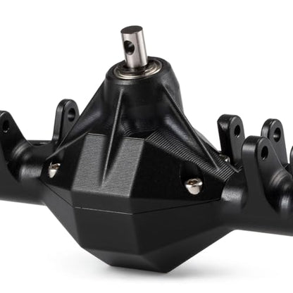 Aluminum CP43 Offset Portal Axles with BTA Servo Mount, Front Rear Black | With S2 Steel Shaft, 7.19:1 Gear Ratio, 195mm Pin to Pin Width, Fits 1/10 Comp Rigs H10 Capra SCX10 III - color: Black Set
