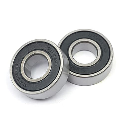10 PCS 6202-2RS Double Rubber Sealed Bearings 15x35x11mm, Deep Groove Ball Bearings 15x35x11mm, Deep Groove Ball Bearing ABCE-3 Pre-Lubricated, Chromium Bearing Steel (6202-2RS, 10) - size: 6202-2RS