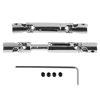 Oumefar RC Car Drive Shaft, 2Pcs Metal RC Universal Drive Shaft CVD Joint for WPL 1/16 Scale RC Truck Crawler Car RC Model Upgrade RC Parts Accessories