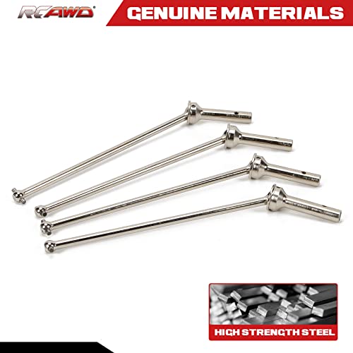 RCAWD CVD Driveshaft 183mm for ARRMA 6S, 1/8 Kraton 6S, Notorious 6S, Outcast 6S & 1/7 Fireteam 6S Upgrades Parts, #45 Steel Drive shafts Hop Ups for #AR220033#ARAC3985 Silver - color: Silver