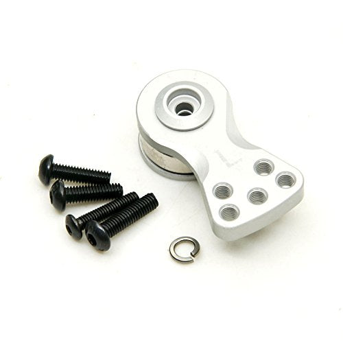 Aluminum Alloy 25T Servo Saver 3 Holes/5 Holes Adjustable Servo Horn 25T Adjustable Arm Compatible with Futaba Tamiya Servos 1/10 Tra-xxas RC Car Boat Helicopter Upgrades (Silver-L) - color: Silver-l