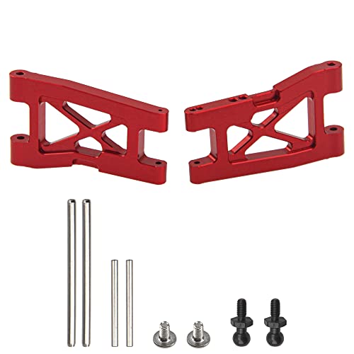 Aluminum Alloy Front & Rear Suspension Arms Set Replacement of 7630 Compatible with Traxxas LaTrax Teton Desert Prerunner 1/18 4WD RC Car (Red) - color: Red