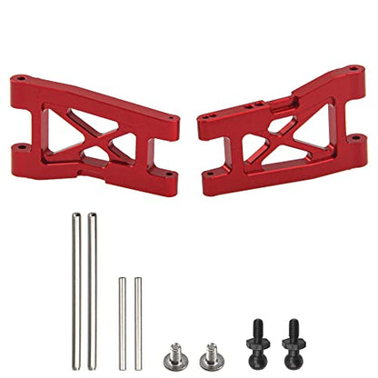 Aluminum Alloy Front & Rear Suspension Arms Set Replacement of 7630 Compatible with Traxxas LaTrax Teton Desert Prerunner 1/18 4WD RC Car (Red) - color: Red