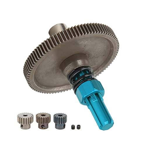 91T Slipper Gear Set for Arrma Senton 1/10 RC Cars - Metal Differential Upgrade Parts, Durable & Easy to Install, Compatible with Granite, Big Rock, Typhon (Blue) - color: Blue