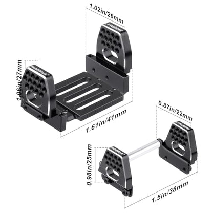 HobbyPark Aluminum Front and Rear Shock Towers for 1/18 Traxxas TRX4M Crawler Shock Mounts Set Bracket