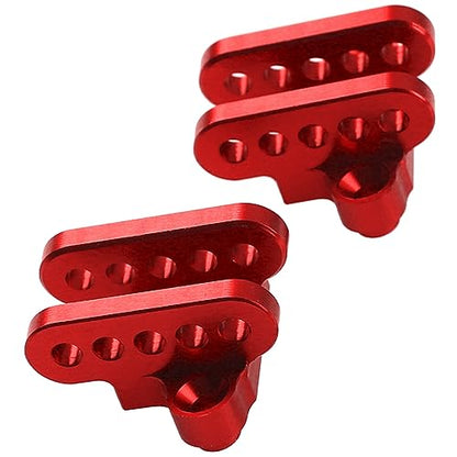 2Pcs Vgoohobby Aluminum Alloy Lower Shock Absorber Mount Bracket Compatible with 1/8 Losi LMT 4WD Solid Axle RC Monster Car (Red)