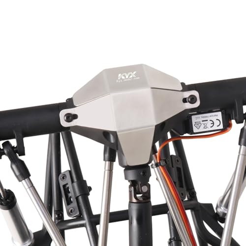 KYX Racing Stainless Steel Chassis Protective Plate Front Rear Axle Guard Upgrades Parts Accessories for 1/8 RC Car Axial AXP8