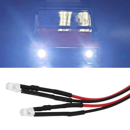 SING F LTD LED Headlights and Taillights Kit Compatible with TRX4M 1/18 RC Crawler Car White Front Red Rear Lights
