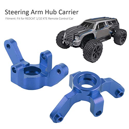 Steering Arm Hub Carrier for REDCAT 1/10 XTE RC Car, Aluminum Alloy Bearing Carrier Steering Knuckle Hub Mount, Durable RC Axle Carrier with Screws and Bearings, Replac (Dark Blue) - color: Dark Blue