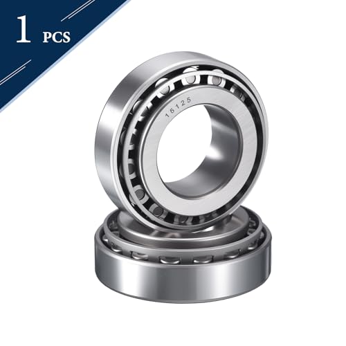 15125/245 Tapered Roller Bearing Cone and Cup Set | 1.25" Bore 2.4409" OD 0.75" Cup Width, Chrome Steel Taper Bearings Set, ABEC-3 - size: 15125/15245