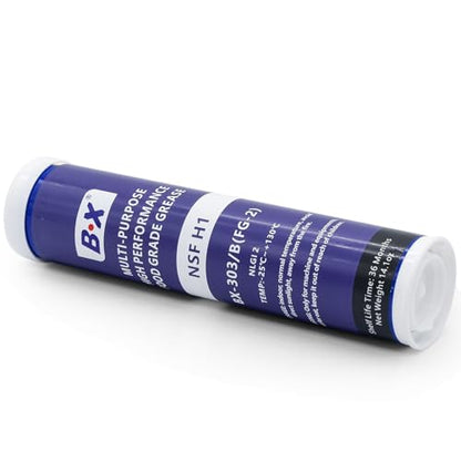 Multi-Purpose Food Grade Grease Tubes 14.1oz NLGI 2 High Perfomance Lubricant for Food Machinery