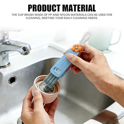 Car Interior Detail Dust Brush,Soft Car Interior Detailing Kit Tools,3 in 1 Cup Lid Gap Cleaning Brush Set for Auto,Truck,SUV,RV Interior Cleaning