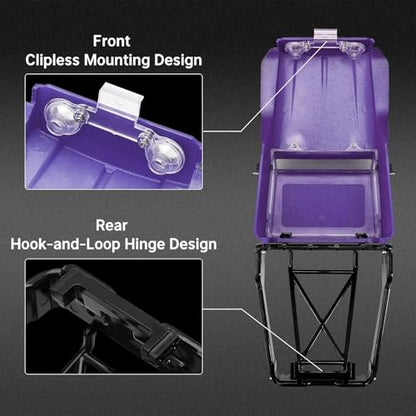 for TRX4M for Defender for Bronco 1/18 RC Crawler Car Upgrades Parts IR40 Hard Body Shell with Cage RC Car Parts(Purple) - color: Purple