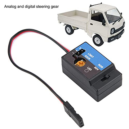 RC Racing Car Mini Auxiliary Gyroscope with SMM System for Drifting High Stability, Analog and Digital Steering Gear Compatible RC Mini Gyroscope Module for WPL D12